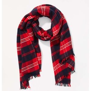LOFT Plaid Blanket Scarf
